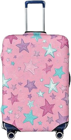 Travel Luggage Cover Pink Gold Marble, High Elasticity Washable Travel Baggage Protector Case 25in-28in in Saudi Arabia