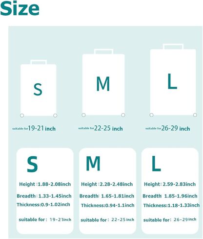 Suitcase Protector, Thick Stretchable Luggage Cover for 26-28 Inch Carry On, Travel Accessories, Green in Saudi Arabia