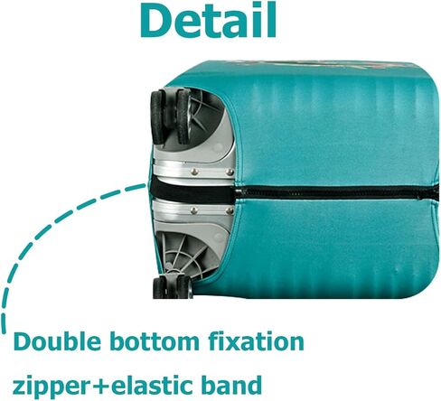 Suitcase Protector, Thick Stretchable Luggage Cover for 26-28 Inch Carry On, Travel Accessories, Green in Saudi Arabia