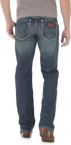 Wrangler Men's Retro Slim Fit Boot Cut Green Jeans in Saudi Arabia