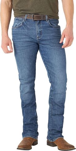 Wrangler Men's Retro Slim Fit Boot Cut Green Jeans in Saudi Arabia