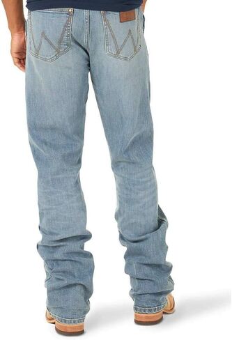 Wrangler Men's Retro Slim Fit Boot Cut Green Jeans in Saudi Arabia