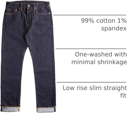 Red Tornado 12oz Selvedge Denim Jeans Rinsed Slim Straight Fit in Saudi Arabia