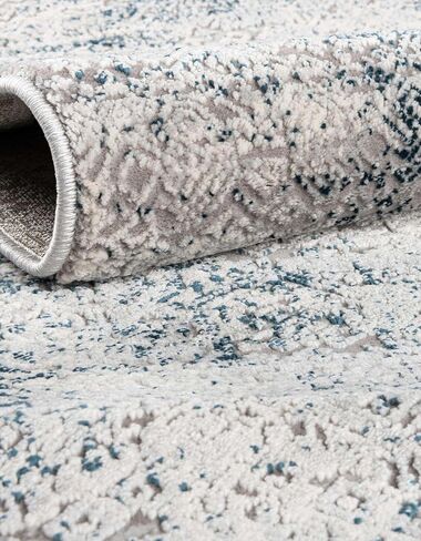 Unique Loom Finsbury Collection Area Rug - Sarah (2' x 8' Runner, Blue/ Ivory) in Saudi Arabia