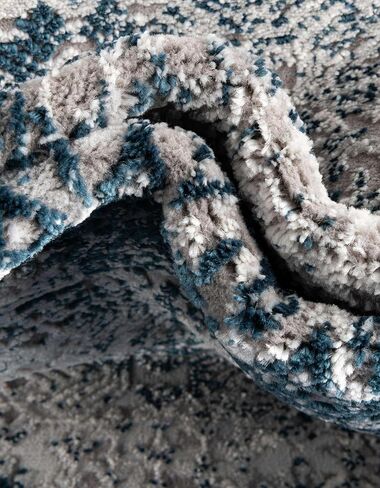 Unique Loom Finsbury Collection Area Rug - Sarah (2' x 8' Runner, Blue/ Ivory) in Saudi Arabia