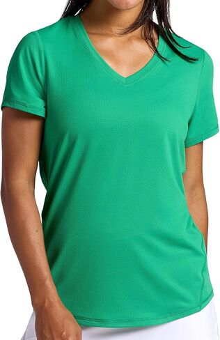 Head Womens Mesh V-Neck T-Shirt, Slim Fit, Stretch Lightweight Material in Saudi Arabia