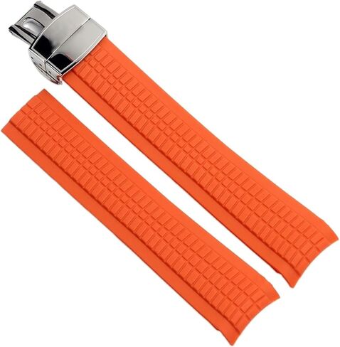 Soft Rubber Watch Band Aquanaut Fits for Patek Philippe Silicone 5164A 5167A 5168A 21mm Folding Buckle Watch Strap (Color : Black-No Buckle, Size : 21mm) in Saudi Arabia