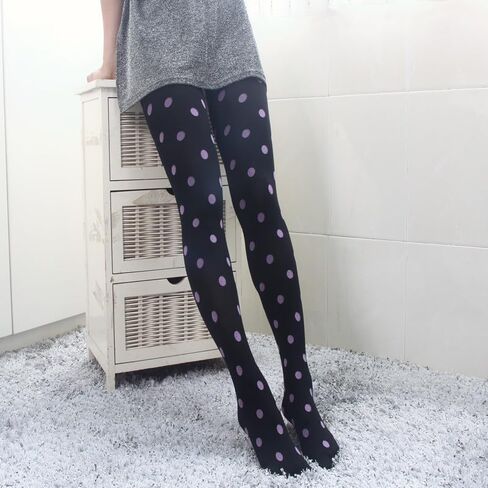 Funky Polka Dot Tights Y2k Whimsy Twee Stockings Colorful 2000s Vintage Patterned Tights Whimsical Accessories in Saudi Arabia