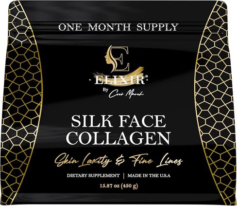 Elixir by Cocó March Silk Face Collagen Bundle for Fine Line Reduction, Luxurious Illumination, & Silky Radiance for Skin, Hair, Nails, and Joints in Saudi Arabia