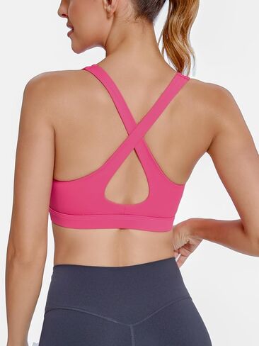 Sports Bras for Women,Padded Sports Bra Tank Top Sexy Crisscross Back Medium Impact Workout Yoga Bra in Saudi Arabia