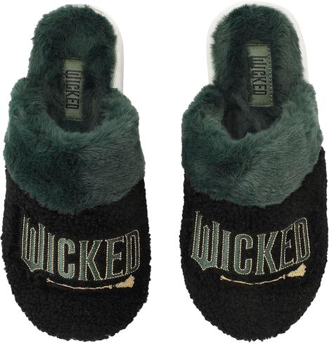 Bioworld Wicked Part 2 Logo Women’s Green & Black Open-Toed Slippers in Saudi Arabia