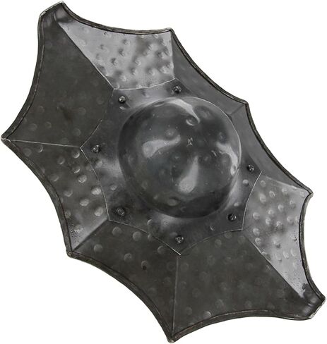 درع Armory Replicas™ Talhofer Buckler Shield - درع قتالي من الفولاذ المُشكل مقاس 17 × 11 بوصة مع قبضة خشبية للتدريب والعرض in Kuwait