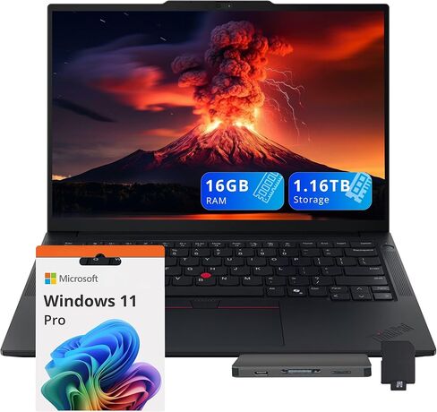 Lenovo ThinkPad P14s Gen 5 Intel Core Ultra 7 155H, 16C, 14.5" 3K (3072 x 1920) Non-Touch,120Hz, 32GB RAM DDR5, 1 TB SSD, NVIDIA RTX 500 Ada Backlit KYB, Fingerprint Reader, Windows 11 Pro in Saudi Arabia