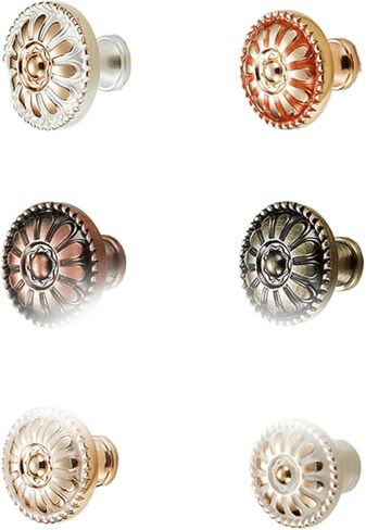 Garneck 3PCS 3PCS Zinc Alloy Mushroom Shape Cabinet Pull Handles Single Hole Round Knobs Stylish Bronze Finish Easy Install Furniture Drawer Hardware for Residential and Hospitality Use in Saudi Arabia