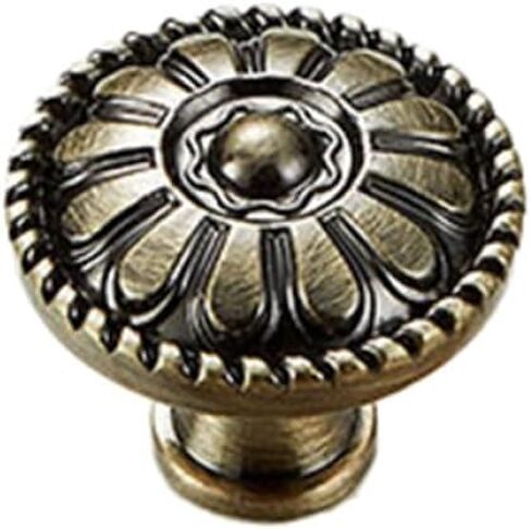 Garneck 3PCS 3PCS Zinc Alloy Mushroom Shape Cabinet Pull Handles Single Hole Round Knobs Stylish Bronze Finish Easy Install Furniture Drawer Hardware for Residential and Hospitality Use in Saudi Arabia