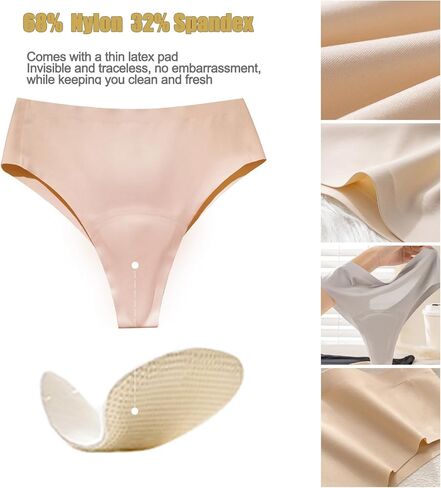 6PCS Invisible Camel Toe Thong No Show High Waisted Camel Toe Concealer Underwear Women's Seamless Panty Pack in Saudi Arabia