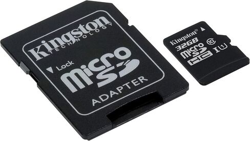 بطاقة ذاكرة Kingston Digital 8 جيجابايت microSDHC فئة 10 UHS-1 بسرعة 30 ميجابايت/ثانية مع محول (SDC10/8 جيجابايت) in Kuwait