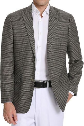 Men's Sport Coat Blazer Classic Fit 2 Button Stylish Stretch Suit Jacket for Daily Casual Outfits in Saudi Arabia
