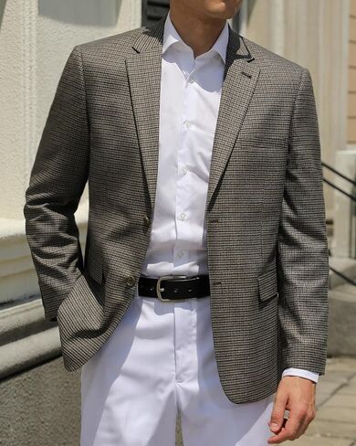 Men's Sport Coat Blazer Classic Fit 2 Button Stylish Stretch Suit Jacket for Daily Casual Outfits in Saudi Arabia
