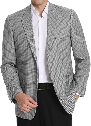 Men's Sport Coat Blazer Classic Fit 2 Button Stylish Stretch Suit Jacket for Daily Casual Outfits in Saudi Arabia