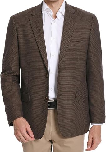 Men's Sport Coat Blazer Classic Fit 2 Button Stylish Stretch Suit Jacket for Daily Casual Outfits in Saudi Arabia