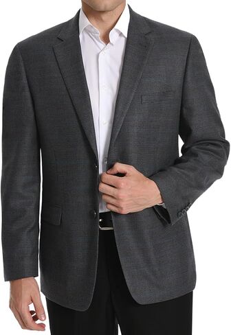 Men's Sport Coat Blazer Classic Fit 2 Button Stylish Stretch Suit Jacket for Daily Casual Outfits in Saudi Arabia