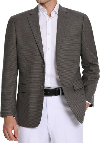 Men's Sport Coat Blazer Classic Fit 2 Button Stylish Stretch Suit Jacket for Daily Casual Outfits in Saudi Arabia