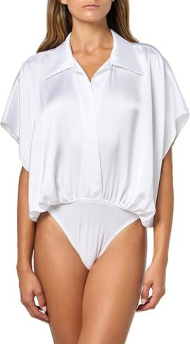 Norma Kamali womens Super Os Sleeveless Bf Nk Shirt Bodysuit in Saudi Arabia