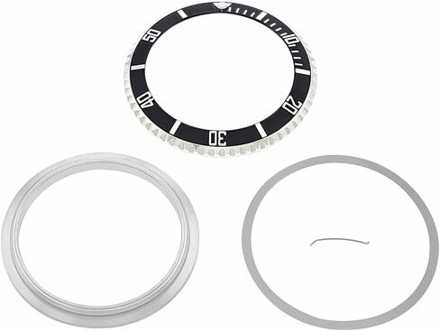 Ewatchparts الإطار الدوار والإدراج والاحتفاظ، انقر فوق متوافق مع رولكس صبمارينر 16800 16610 أسود in Kuwait
