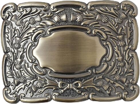 Thistle Crest Kilt Belt Buckle Elegant Scottish Designs in Kuwait