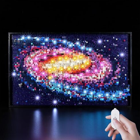 مصابيح LED Kyglaring لمجرة Lego The Milky Way Galaxy، مجموعة إضاءة إبداعية متوافقة مع Lego 31212، مجموعات Lego غير متضمنة (جهاز التحكم عن بعد) in Kuwait