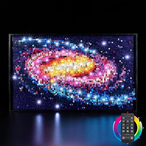 مصابيح LED Kyglaring لمجرة Lego The Milky Way Galaxy، مجموعة إضاءة إبداعية متوافقة مع Lego 31212، مجموعات Lego غير متضمنة (جهاز التحكم عن بعد) in Kuwait