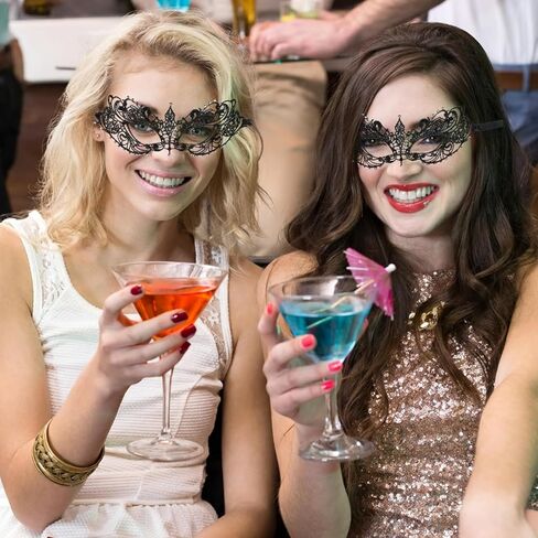Masquerade Mask for Women Rhinestone Lace Mask Halloween Masks Lace Eye Masks for Ball Proms and Party in Saudi Arabia