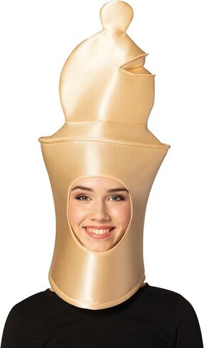 Rasta Imposta Ultimate Deluxe Black or Beige Chess Headpiece Costume Halloween Masks, Men Women, Adult One Size in Saudi Arabia