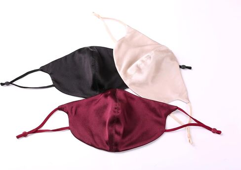 100% mulberry silk mask can be reused for men and women, and it is light and ultraviolet-proof. in Saudi Arabia