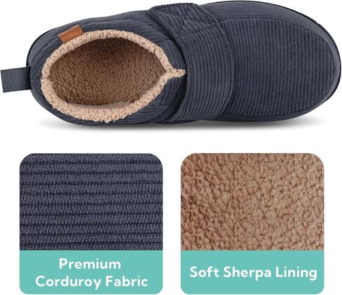 Garonne Men's Velcro Adjustable House Shoes Slippers Indoor Outdoor, with Memory Foam and Nonslip Rubber Sole in Saudi Arabia
