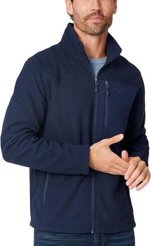 Free Country Mens Fleece Jacket Full Zip With Pockets Soft Warm Lightweight and Comfortable Winter Hiking Outdoor-Calabaza in Saudi Arabia