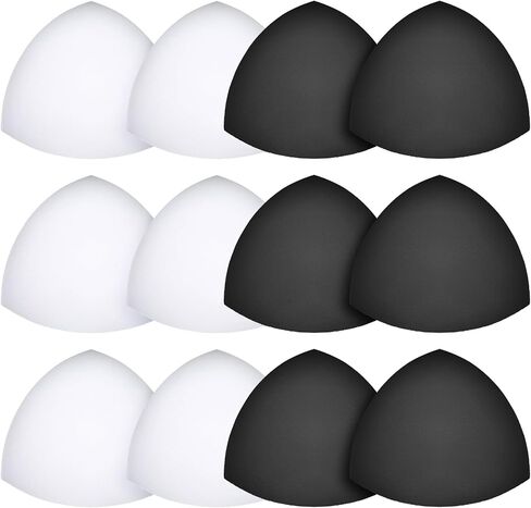 6 Pairs Bra Pads Inserts Triangle Thin Bra Insert for Women, Bra Pads Inserts, Removable Sports Bra Cup, Bra Inserts Enhancers for Girls, Breathable Push Up Breast Bra Insert Pads Sponge for Bikini in Saudi Arabia
