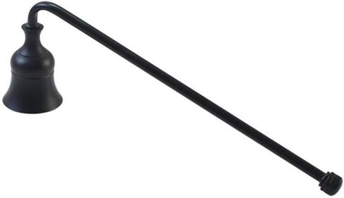 Antique Metal Candle Snuffer Elegant Reusable Candle Wick Extinguisher for Putting Out Flames(Short Handle-Black) in Saudi Arabia