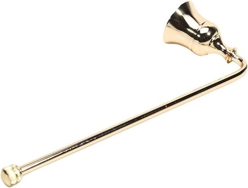 Antique Metal Candle Snuffer Elegant Reusable Candle Wick Extinguisher for Putting Out Flames(Short Handle-Black) in Saudi Arabia