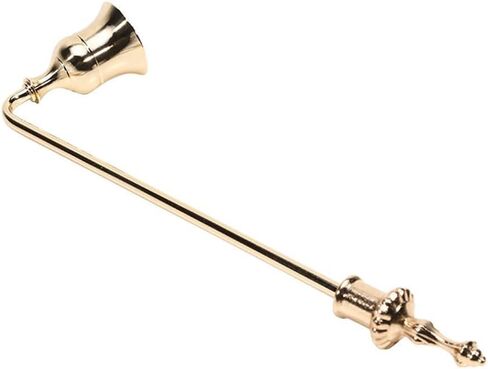Antique Metal Candle Snuffer Elegant Reusable Candle Wick Extinguisher for Putting Out Flames(Short Handle-Black) in Saudi Arabia