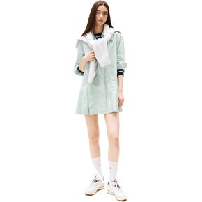 Tommy Jeans Womens Shirt Dress with Embroidered Crest Logo in Kuwait
