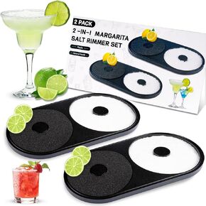 1 Pack 3 Tier Bar Glass Rimmer for Margarita and Cocktail, Bartender Tool,Salt Box Spice Container in Kuwait