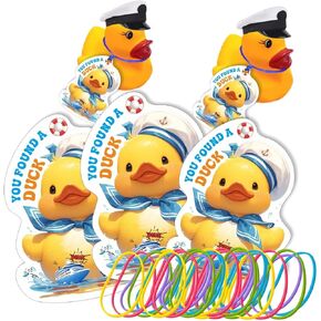 Duck Tags, PassPort Cruising Duck Tags, Ducking Games Card, 35 Pack Cruising Tags, 35 Rubber Bands, Hole Punch & Fold Cruise Duck Tags - ConQuackulations in Kuwait