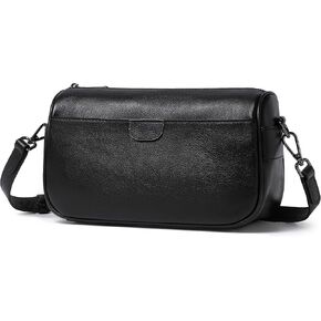 حقيبة يد نسائية من الجلد الطبيعي، حقيبة يد كاجوال للسفر، محفظة صغيرة على الكتف مع شريطين in Kuwait