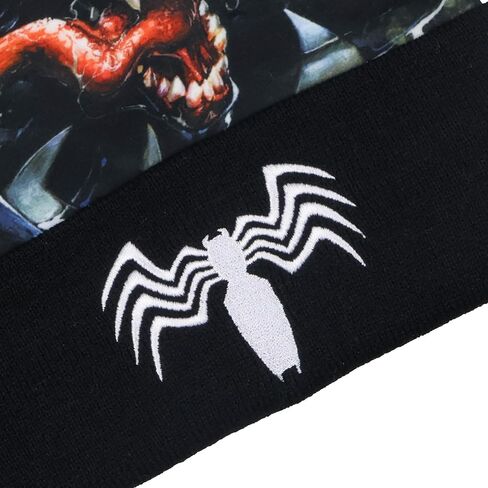قبعة شتوية من الصوف المحبوك من Marvel Venom Beanie مع لون أسود بوم in Saudi Arabia