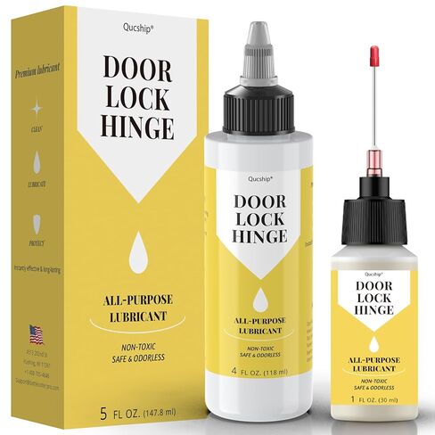 Qucship Door Hinge Lubricant 1 oz Needle Oiler, Upgraded Squeaky Door Hinge Lubricant, Long-Lasting Lock Lubricant for Door, Hinge, Lock, Tools, Bicycles in Kuwait