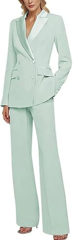 2 PC Womens Suit for Work Professional Slim Fit Business Suit Prom Party Tuxedos in Saudi Arabia