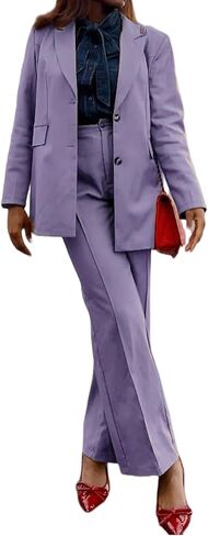 HuiSiFang Women's Pants Suits 2 Piece Blazer Set Dressy Work Office Professional Business Casual Outfits in Saudi Arabia