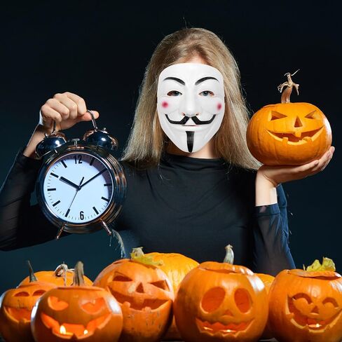 6PCS Masks Set Hacker Mask Halloween Costume Masks for Cosplay Parties Raves Masquerades Carnivals and Themed Costume in Saudi Arabia